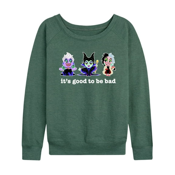Disney Villains - It's Good To Be Bad - Women's Lightweight French Terry Long Sleeve Shirt