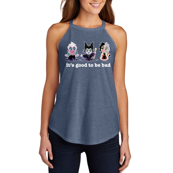 Disney Villains - Its Good To Be Bad - Juniors High Neck Tank Top