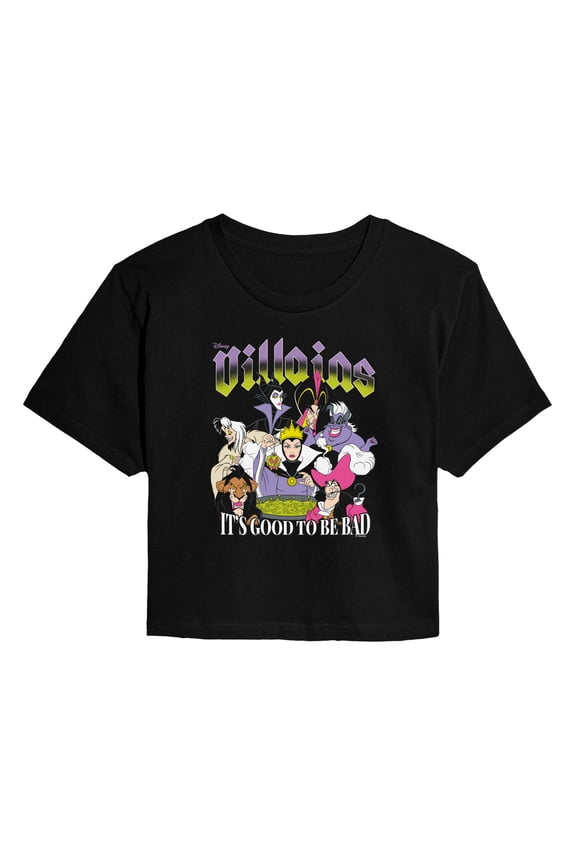 - Villains Cropped Graphic T-Shirt