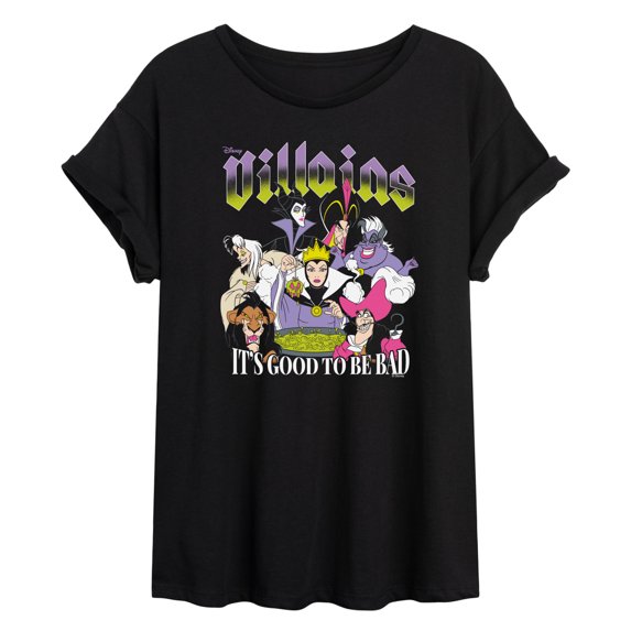 Disney - Villains - Juniors Oversized Graphic T-Shirt