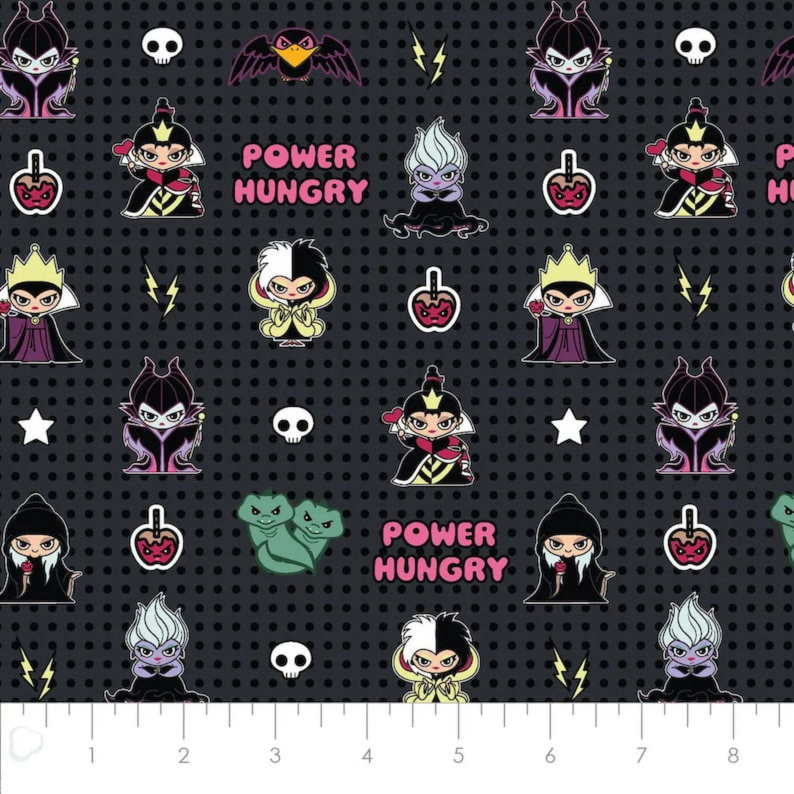 Disney Villains Kawaii Mayhem Collection Baby Nursery Black MultiColor