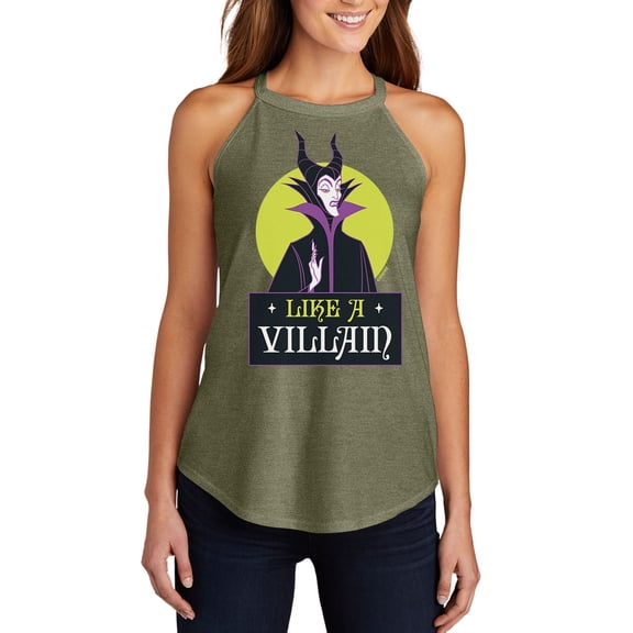 Disney Villains - Like A Villain - Juniors High Neck Tank Top