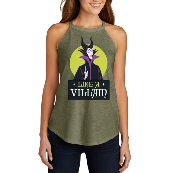 Disney Villains - Like A Villain - Juniors High Neck Tank Top