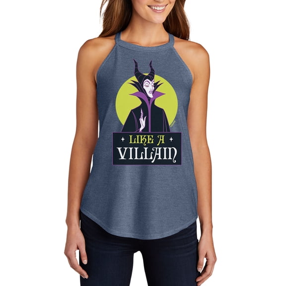 Disney Villains - Like A Villain - Juniors High Neck Tank Top