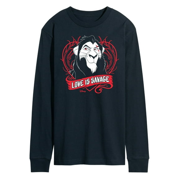 Disney Villains - Love Is Savage - Men's Long Sleeve T-Shirt