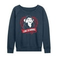 thumbnail image 1 of Disney Villains - Love Is Savage - Women's Lightweight French Terry Long Sleeve Shirt, 1 of 5