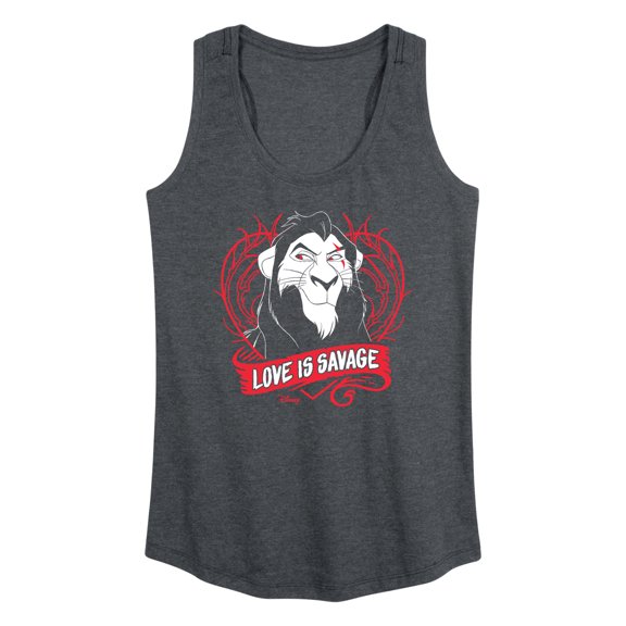 Disney Villains - Love Is Savage - Women's Racerback Tank Top
