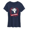 thumbnail image 1 of Disney Villains - Love Is Savage - Women's Short Sleeve Graphic T-Shirt, 1 of 5