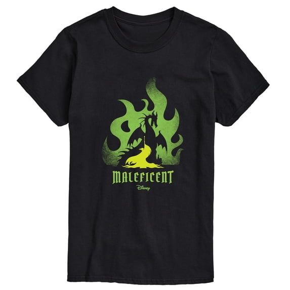Disney Villains - Maleficent Dragon Silhouette - Men's Short Sleeve Graphic T-Shirt