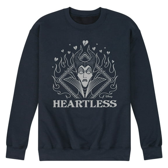Disney Villains - Maleficent Heartless - Men's Crew Neck Fleece Pullover