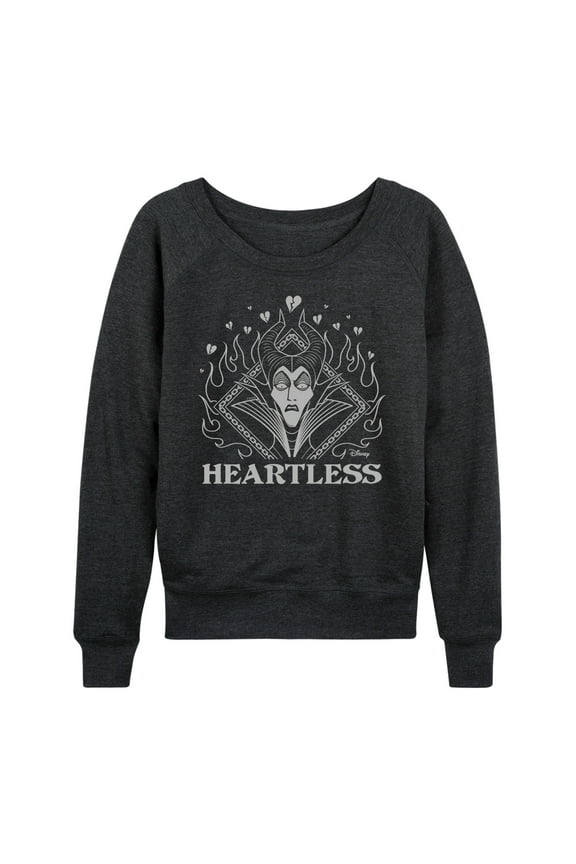 Villains - Maleficent Heartless - Women's Lightweight French Terry Long Sleeve Shirt