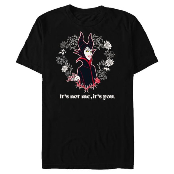 Disney Villains Maleficent It’s Not Me, It’s You - Short Sleeve Blended T-Shirt for Adults - Customized-Black
