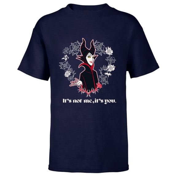 Disney Villains Maleficent It’s Not Me, It’s You - Short Sleeve T-Shirt for Kids - Customized-Navy