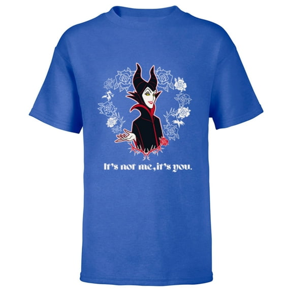 Disney Villains Maleficent It’s Not Me, It’s You - Short Sleeve T-Shirt for Kids - Customized-Royal