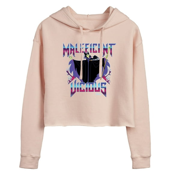 Disney Villains - Maleficent Vicious - Juniors Cropped Pullover Hoodie