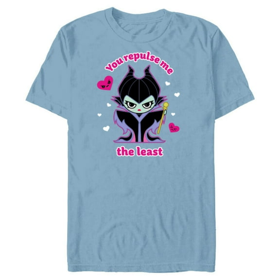 Disney Villains Maleficent You Repulse Me the Least - Short Sleeve Blended T-Shirt for Adults - Customized-Ocean Blue