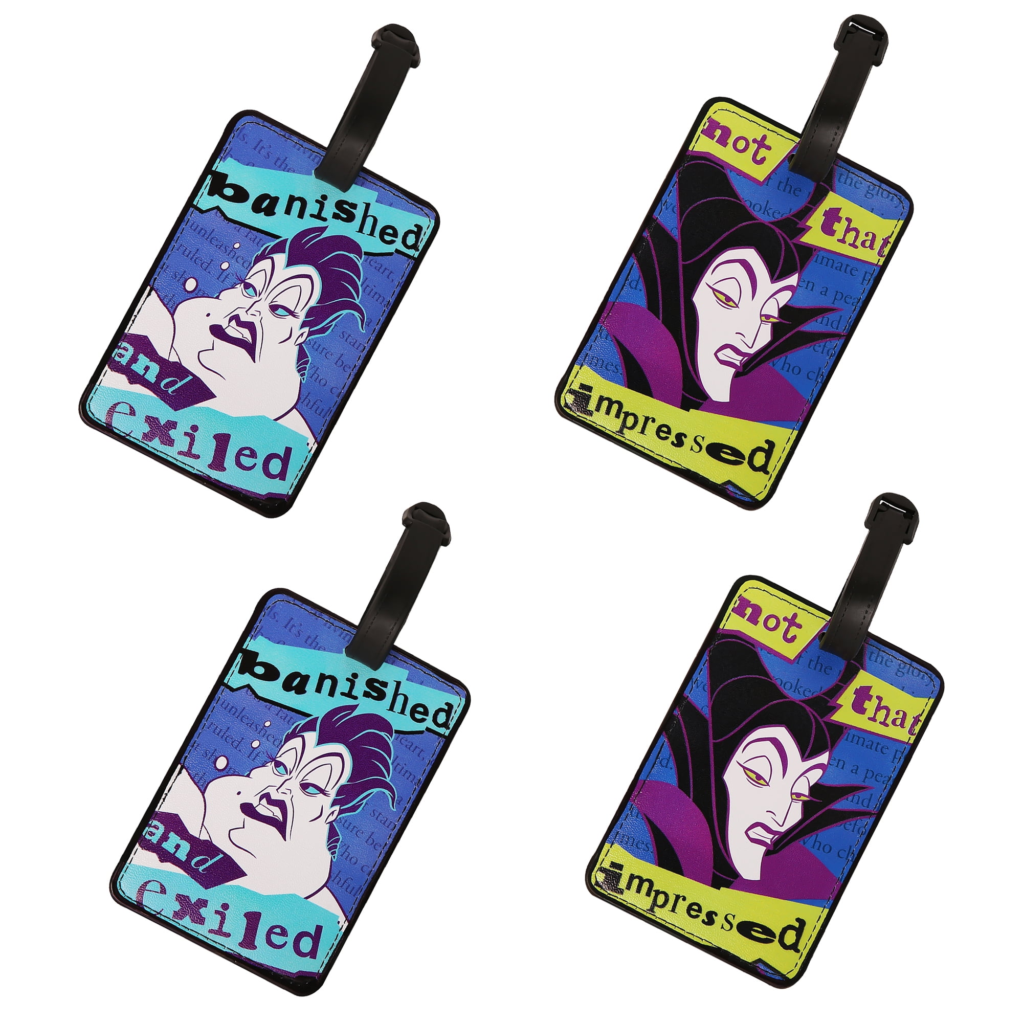 Disney Villains Maleficent and Ursula Luggage Tag Set Walmart
