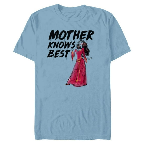 Disney Villains Mother Gothel Knows Best - Short Sleeve Blended T-Shirt for Adults - Customized-Ocean Blue