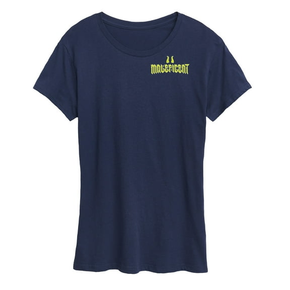 Disney Villains - Neon Poster Maleficent  - Women's Short Sleeve Graphic T-Shirt