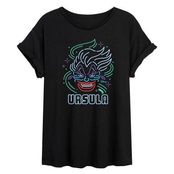 Disney Villains - Neon Ursula - Women's Oversized T-Shirt
