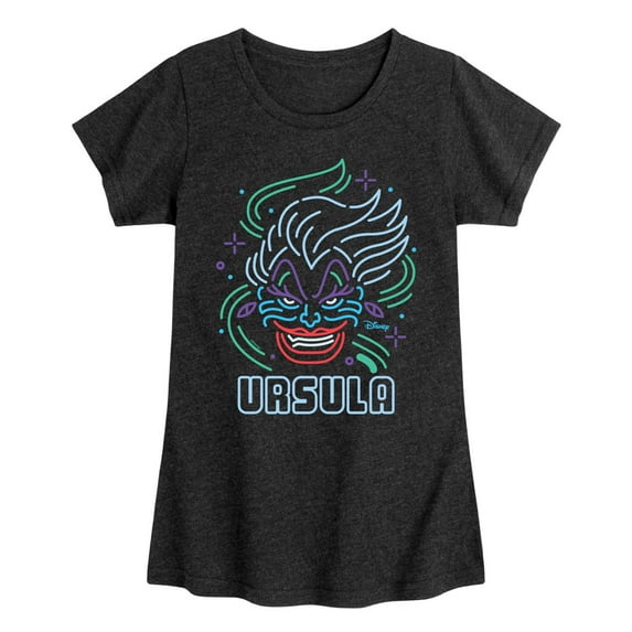 Disney Villains - Neon Ursula - Toddler & Youth Girls Short Sleeve Graphic T-Shirt