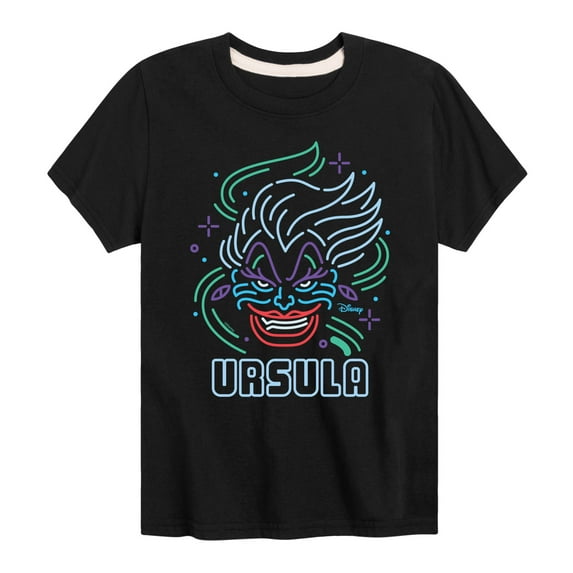 Disney Villains - Neon Ursula - Toddler & Youth Short Sleeve Graphic T-Shirt