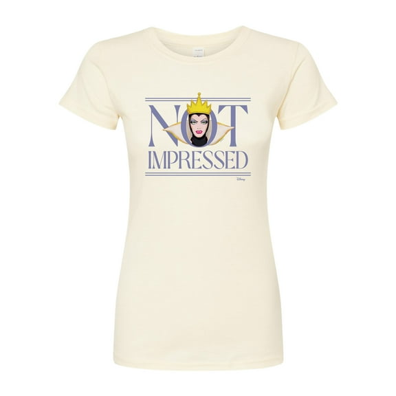 Disney Villains - Not Impressed - Juniors Fitted Graphic T-Shirt