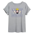 thumbnail image 1 of Disney Villains - Not Impressed - Juniors Ideal Flowy Muscle T-Shirt, 1 of 5