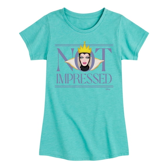 Disney Villains - Not Impressed - Toddler & Youth Girls Short Sleeve Graphic T-Shirt