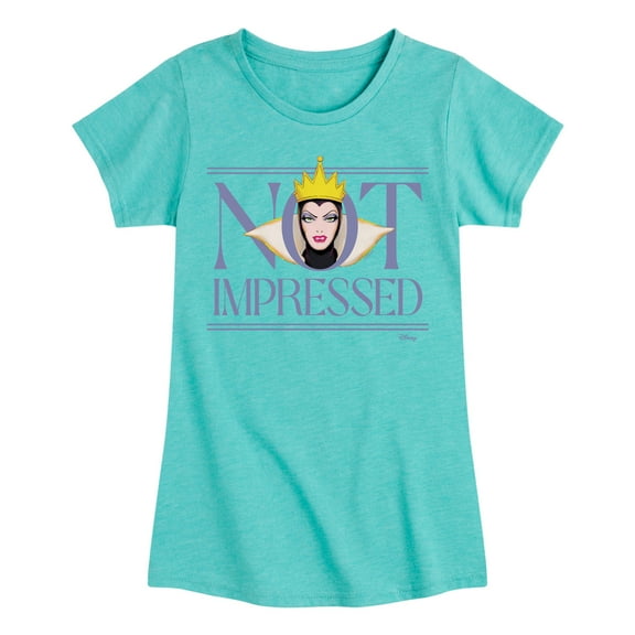 Disney Villains - Not Impressed - Toddler & Youth Girls Short Sleeve Graphic T-Shirt