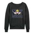 thumbnail image 1 of Disney Villains - Not Impressed - Women's Lightweight French Terry Long Sleeve Shirt, 1 of 5