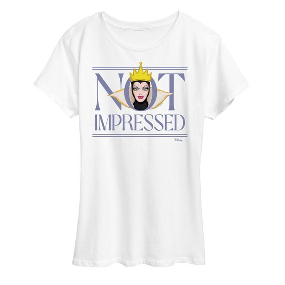 Disney Villains - Not Impressed - Women's Short Sleeve Graphic T-Shirt