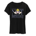thumbnail image 1 of Disney Villains - Not Impressed - Women's Short Sleeve Graphic T-Shirt, 1 of 5