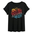 thumbnail image 1 of Disney Villains - One Bite Lettering  - Women's Oversized T-Shirt, 1 of 5