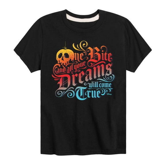 Disney Villains - One Bite Lettering - Toddler & Youth Short Sleeve Graphic T-Shirt