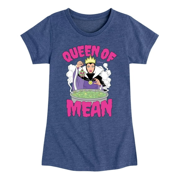 Disney Villains - Queen Of Mean - Toddler & Youth Girls Short Sleeve Graphic T-Shirt