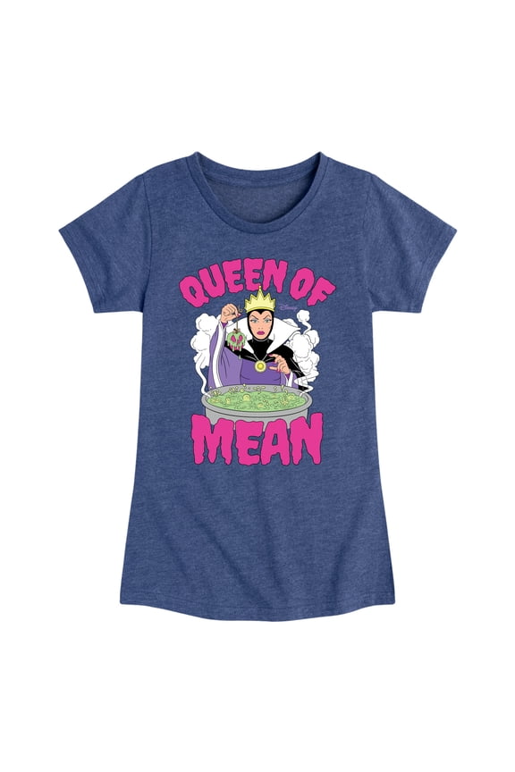 Villains - Queen Of Mean - Toddler & Youth Girls Short Sleeve Graphic T-Shirt