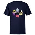 thumbnail image 1 of Disney Villains Queen Ursula Cruella Happily NEVER After - Short Sleeve T-Shirt for Kids - Customized-Navy, 1 of 5