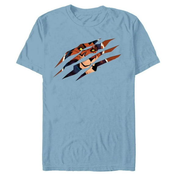 Disney Villains Scar Claw Slash The Lion King - Short Sleeve Blended T-Shirt for Adults - Customized-Ocean Blue