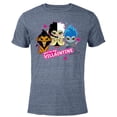 thumbnail image 1 of Disney Villains Scar Hades Cruella You’re My Villaintine - Short Sleeve Blended T-Shirt for Adults - Customized-Navy Heather, 1 of 5