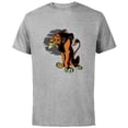thumbnail image 1 of Disney Villains Scar Wicked Halftone - Short Sleeve Cotton T-Shirt for Adults - Customized-Athletic Heather, 1 of 5