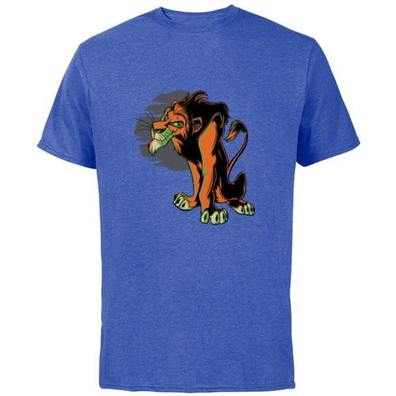 Disney Villains Scar Wicked Halftone - Short Sleeve Cotton T-Shirt for Adults - Customized-Royal Heather