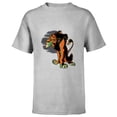 thumbnail image 1 of Disney Villains Scar Wicked Halftone - Short Sleeve T-Shirt for Kids - Customized-Athletic Heather, 1 of 5