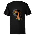 thumbnail image 1 of Disney Villains Scar Wicked Halftone - Short Sleeve T-Shirt for Kids - Customized-Black, 1 of 5