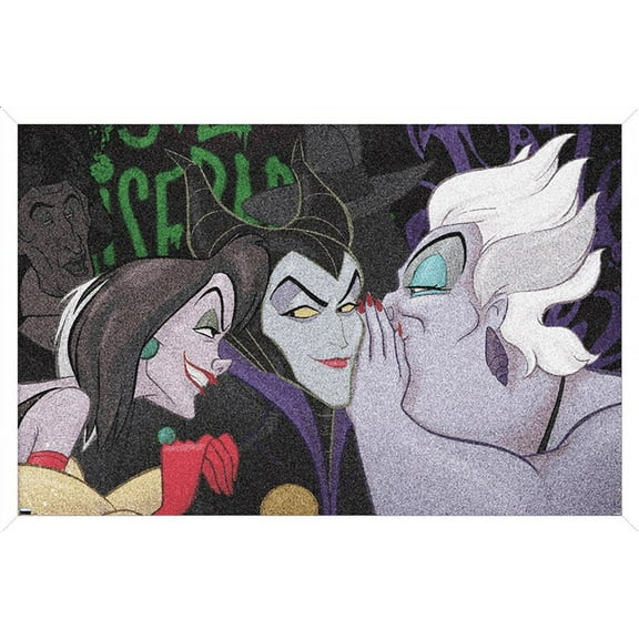 Disney Villains - Secrets Wall Poster, 14.725" x 22.375", Framed