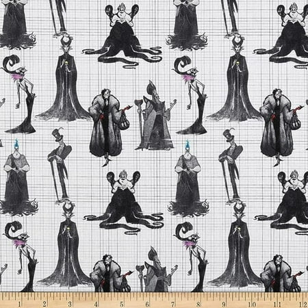 Disney Villains Shadows Cotton Fabric