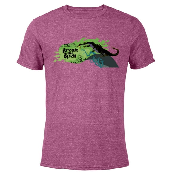 Disney Villains Sleeping Beauty Maleficent Break the Spell - Short Sleeve Blended T-Shirt for Adults - Customized-Purple