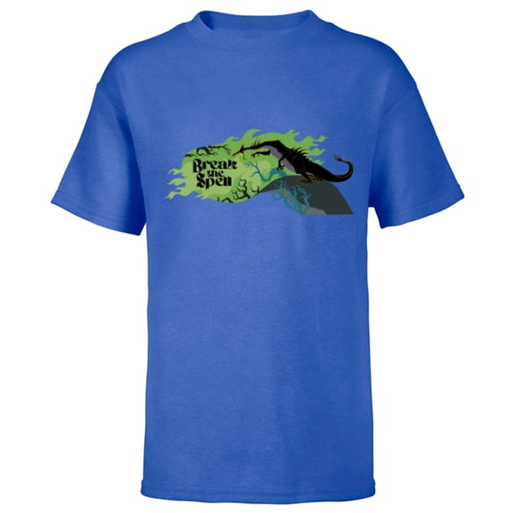 Disney Villains Sleeping Beauty Maleficent Break the Spell - Short Sleeve T-Shirt for Kids - Customized-Royal