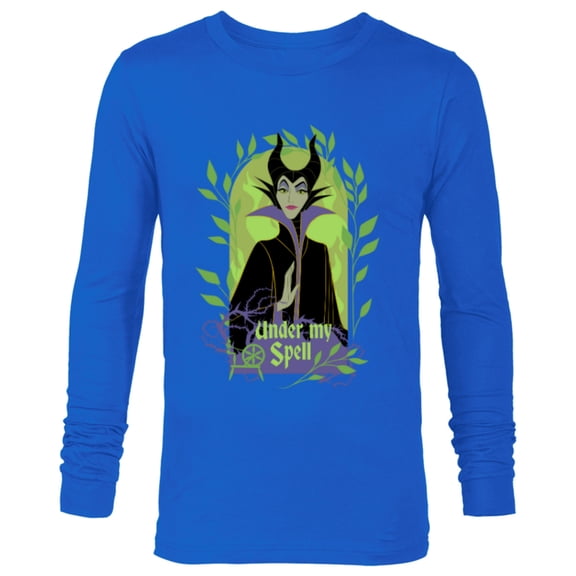 Disney Villains Sleeping Beauty Maleficent Under My Spell - Long Sleeve T-Shirt for Men - Customized-Navy