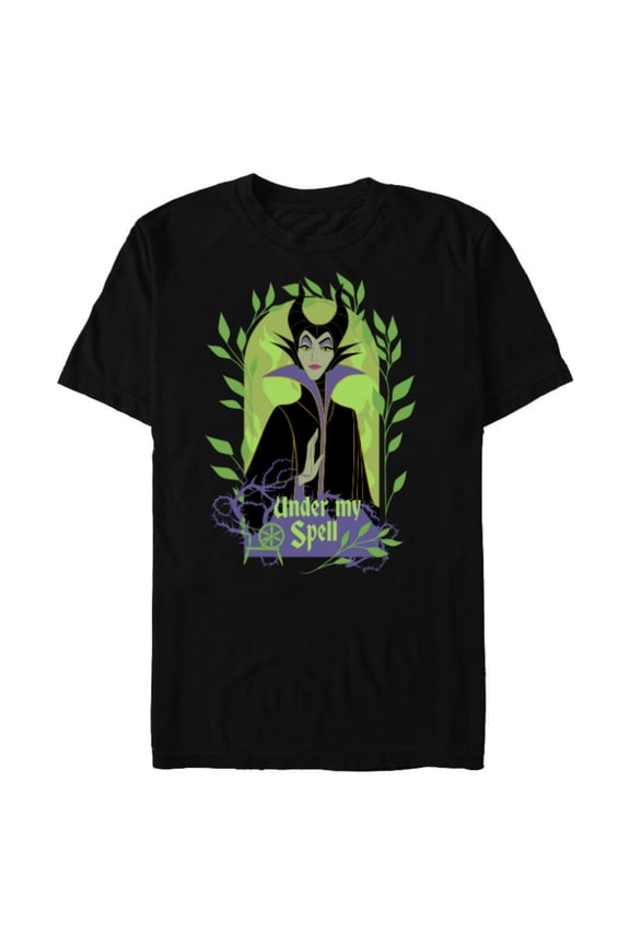 Villains Sleeping Beauty Maleficent Under My Spell - Short Sleeve Blended T-Shirt for Adults - Customized-Black